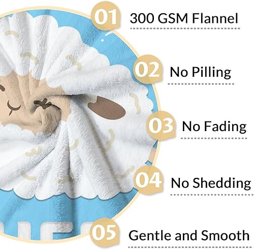 Miniatura 10 de Manta de oveja de regalo, 30 x 40 pulgadas, bonita manta para niños, niñas y mujeres, mantas suaves y peludas azules para cama, sofá y viajes
