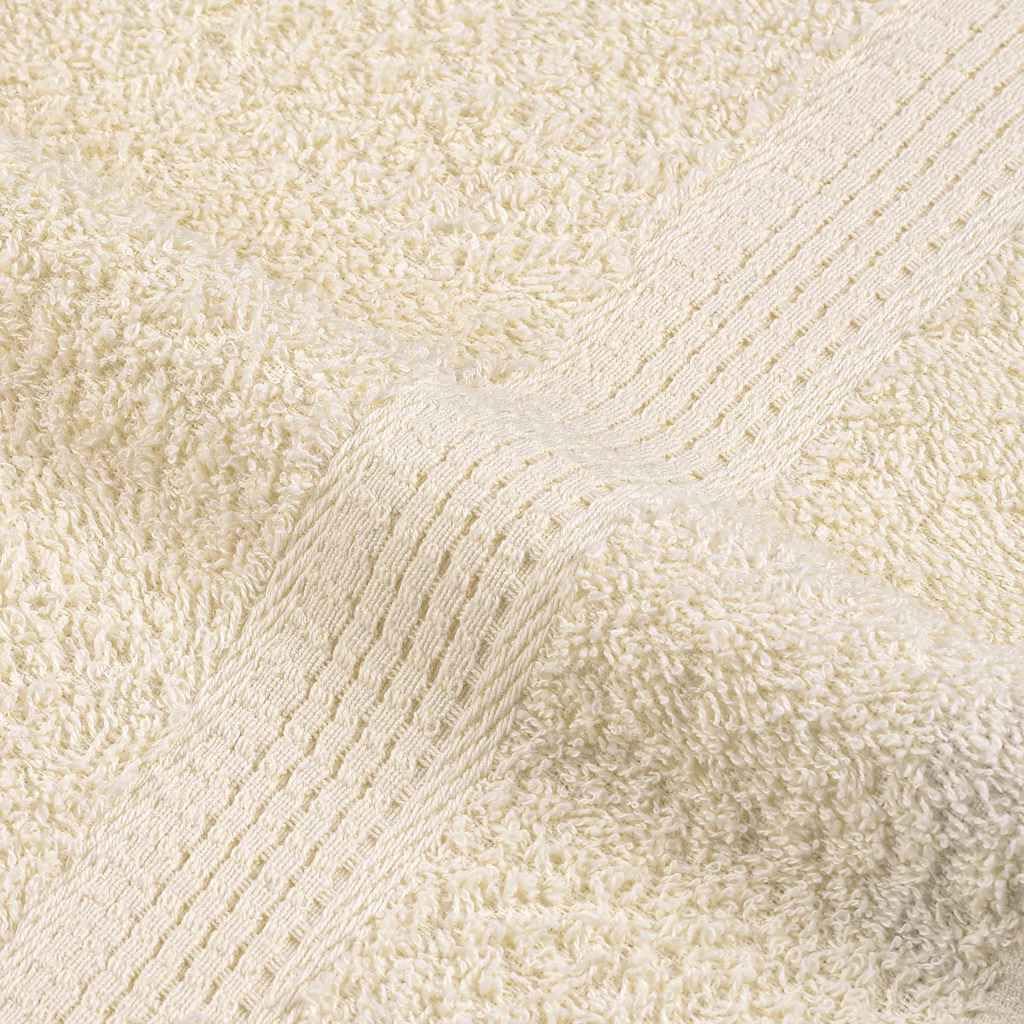 Casa & Giardino,Biancheria e biancheria da letto,Asciugamani,Asciugamani,Asciugamani per gli ospiti 10 pz Crema 30x50 cm 360 gsm 100% Cotone