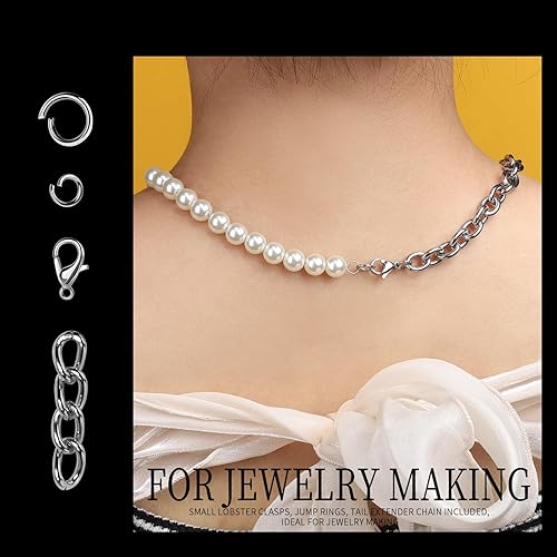 Miniatura 6 de LEOBRO 265 llaveros de clips con llaveros, llavero, cierres de pinza de langosta de metal y anillos de llavero, llaveros a granel, llavero, llavero,