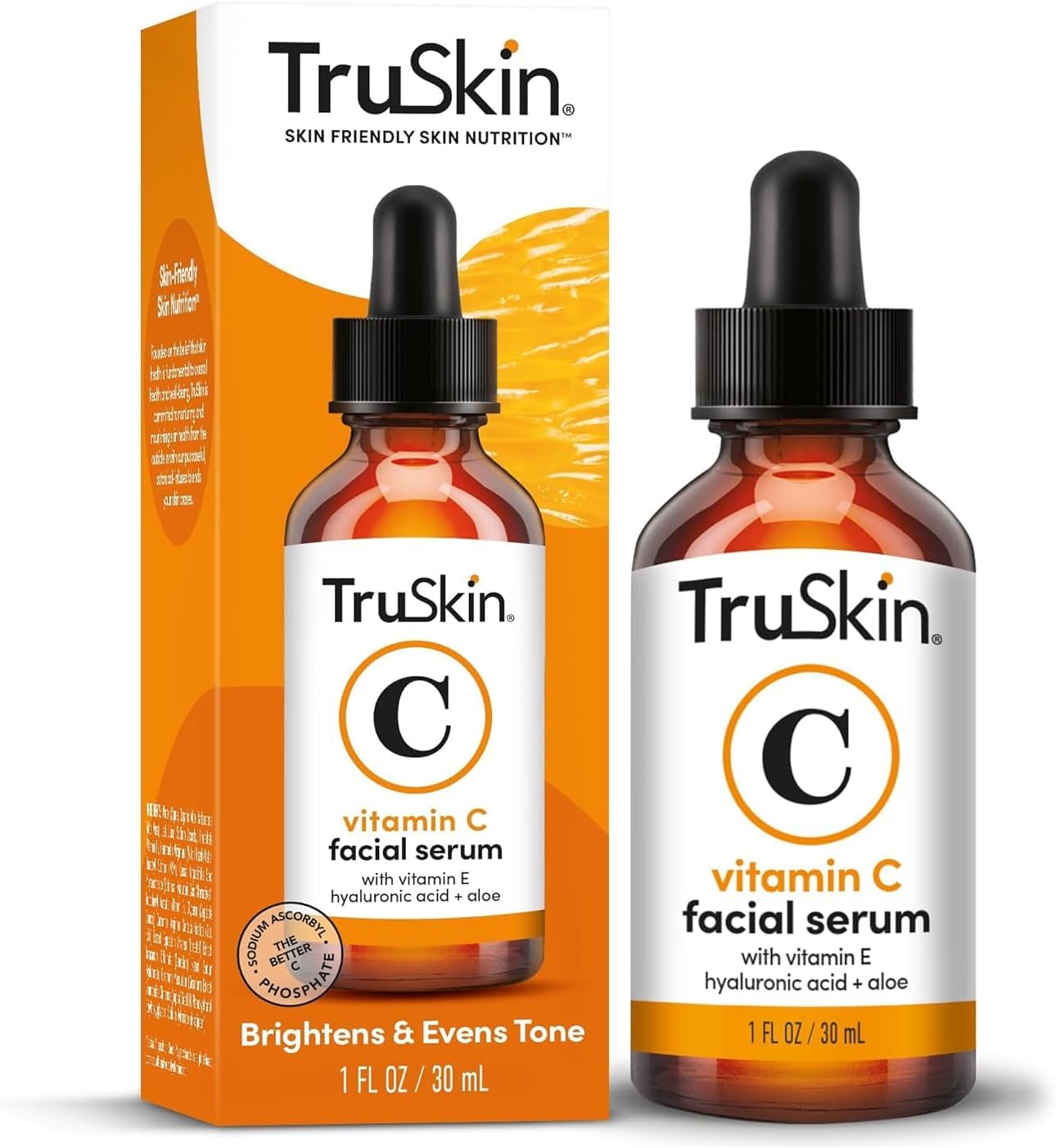 Vitamine C Serum voor gezicht – Anti-aging Gezichtsserum met vitamine C, Hyaluronzuur, Vitamine E – Verhelderend Serum voor Pigmentvlekken, egale teint, Oogcontouren, Fijne Lijntjes en Rimpels, 30 ml