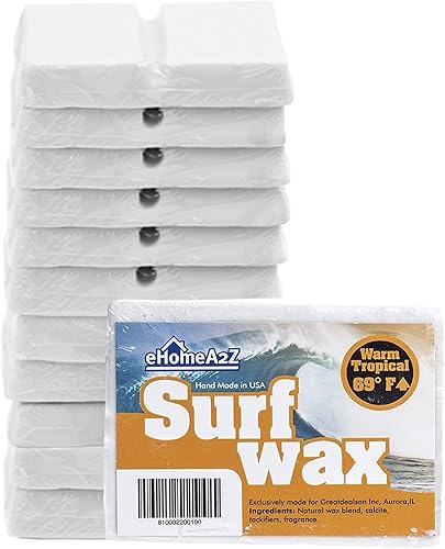 Miniatura 4 de EHOMEA2Z Cera de surf cálida tropical caliente de alto rendimiento todo natural Bump Mango Aroma Surfwax Surf Tabla de surf Skimboard Agua pegajosa