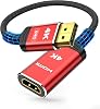 Highwings 4K DisplayPort to HDMI Adapter, Uni-Directional DP to HDMI Adapter Converter Cable Male to Female, HDMI Abapter Compatible with Laptop Desktop HDTV Monitor Projector, Black, Passive