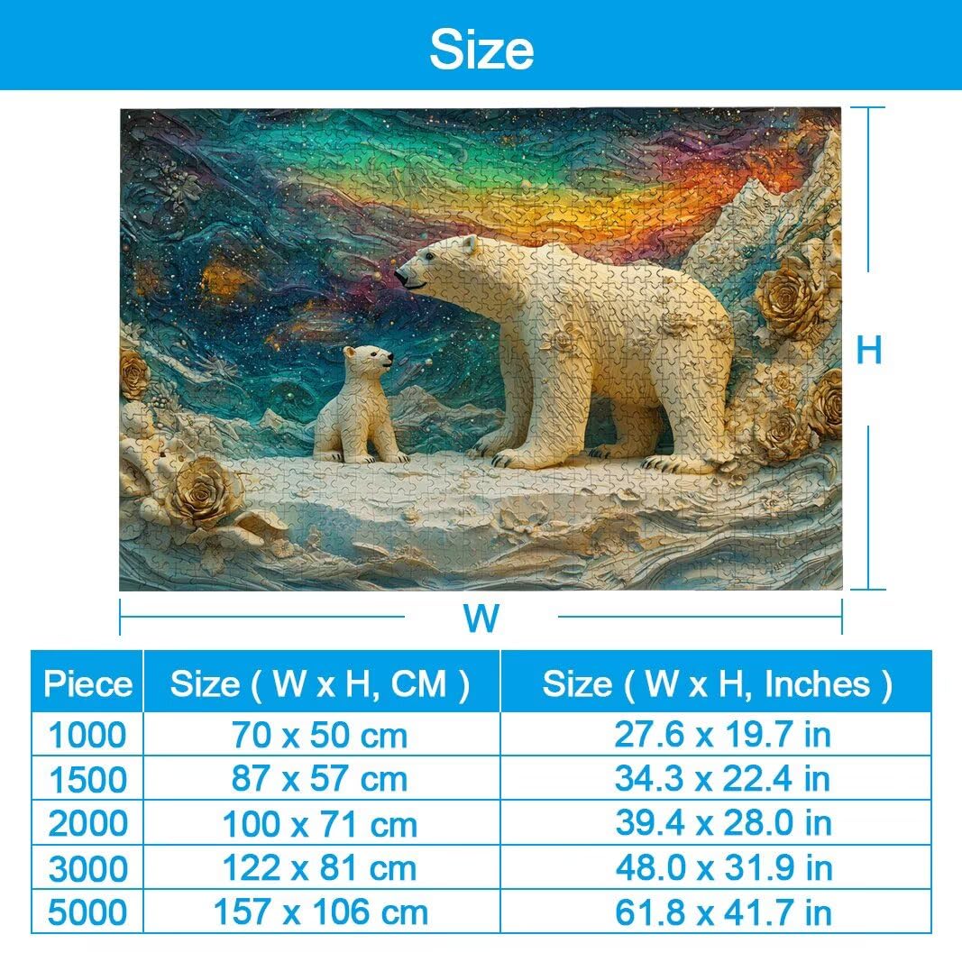 Puzzle 2000 Piezas, Puzzle Animal de Madera para Adultos, Regalos -2452