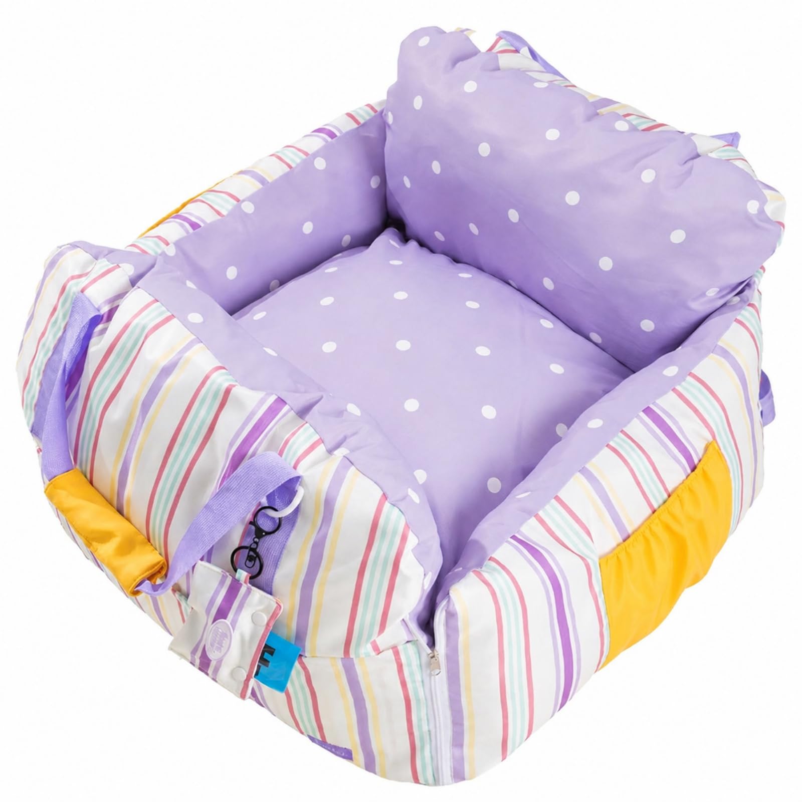 kowaku Trasportino per Cani Trasportino Borsa Gabbia Cuccia con Cinghie E Clip Integrate per in Auto Interno Morbido E Pannello Rinfrescante Tessuto 600D, Viola Selene, M Suggerito Entro 8 Jin