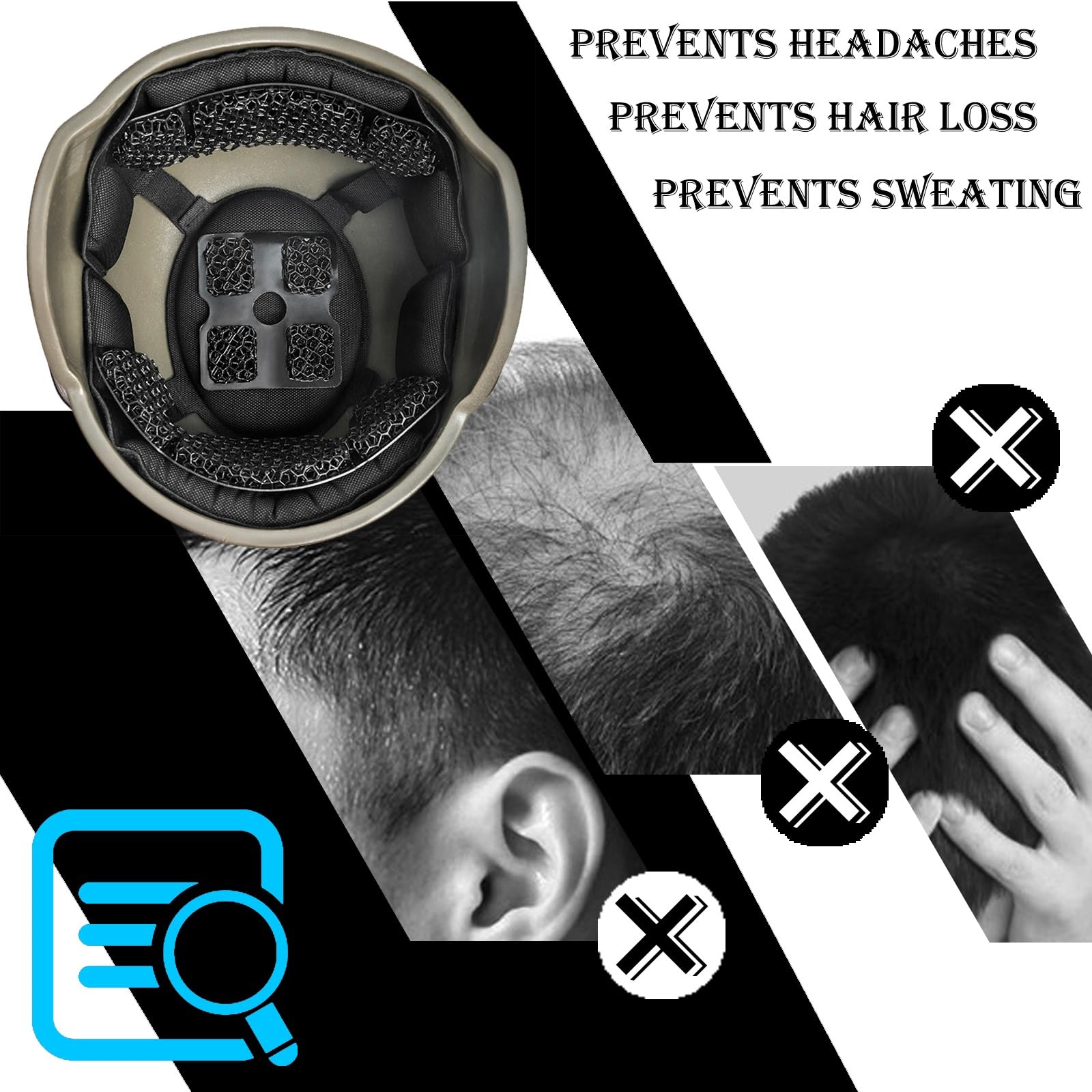 Almohadillas para Casco Militar, Forro Táctico para Casco con Alta Amortiguación y Tecnología Nano