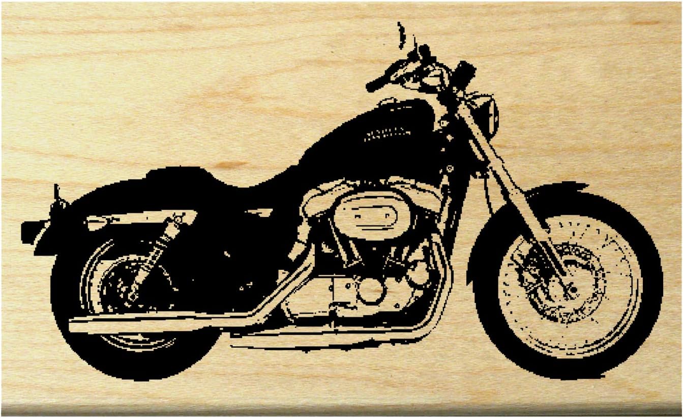 P20 Harley Style Motorcycle Rubber Stamp
