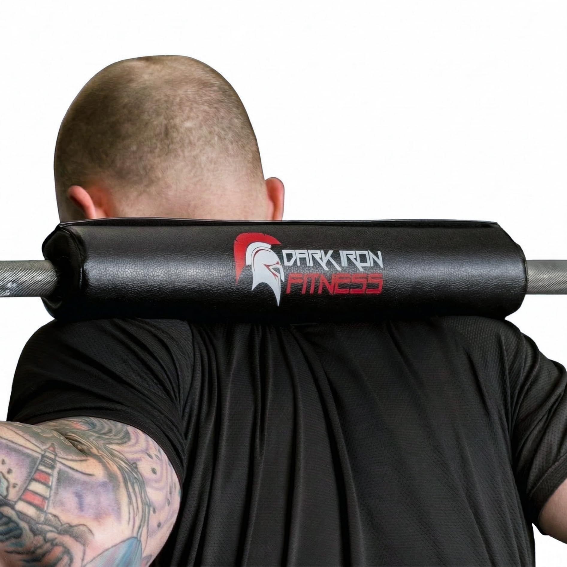 Dark Iron fitness Przysiad na szyję ze sztangą do przysiadów do podnoszenia ciężarów i pchnięć bioder 1 cal męski trening pleców ochrona ciała trening profesjonalny sztanga kulturystyka ochronna