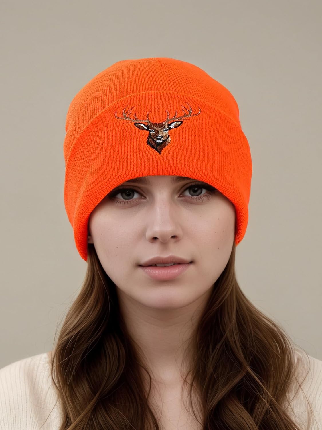 Deer Embroidered Beanie Hat Gear Hat Gifts Christmas Stocking Stuffers Retirement Funny Gift Ideas Stuff - Image 4