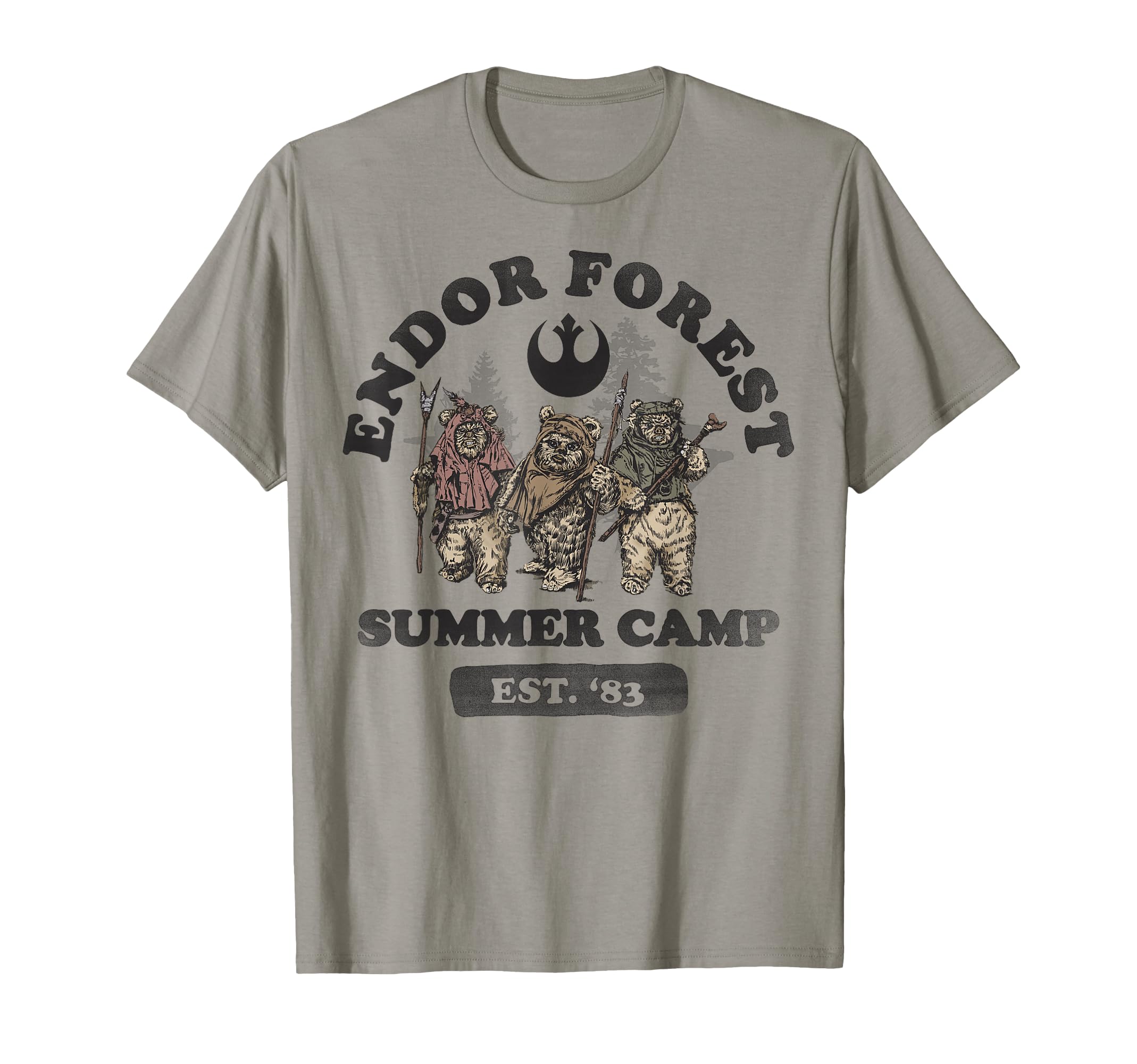 Endor Forest Summer Camp Ewok Trio Portrait T-Shirt