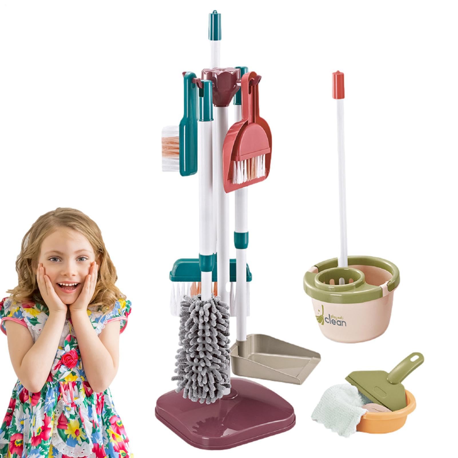 Juguetes De Limpieza Para Niños Pequeños - Juego De Herramientas De Limpieza Desmontables Para Juegos De Simulación | Juguetes De Limpieza Para Niños Pequeños, Flexibles, Flexibles Y Multifuncionales,