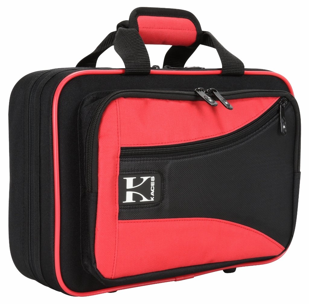 Kaces KBO-CLRD Lightweight Hardshell Clarinet Case, Red