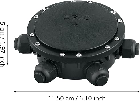 Eglo Waterproof Electrical Box, External Light Junction Box 6 Way