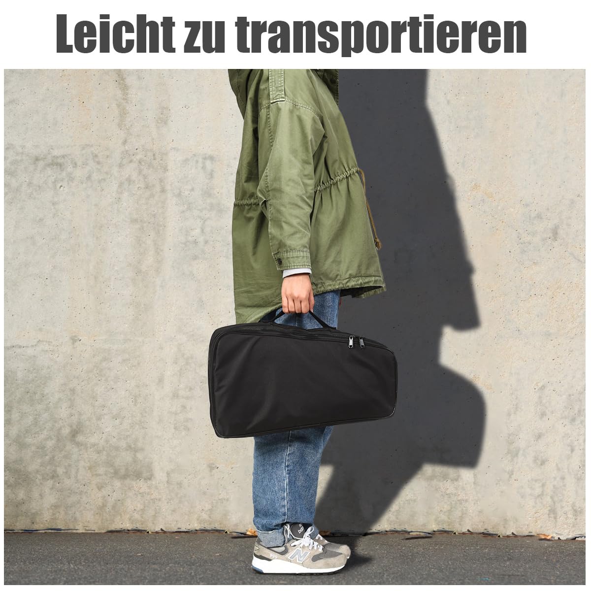 COSTWAY Xylophon 27 Noten Glockenspiel Handpercussion mit 2 Schlägeln & Tragetasche, Percussion Schlaginstrument Holzsockel und Metalltasten