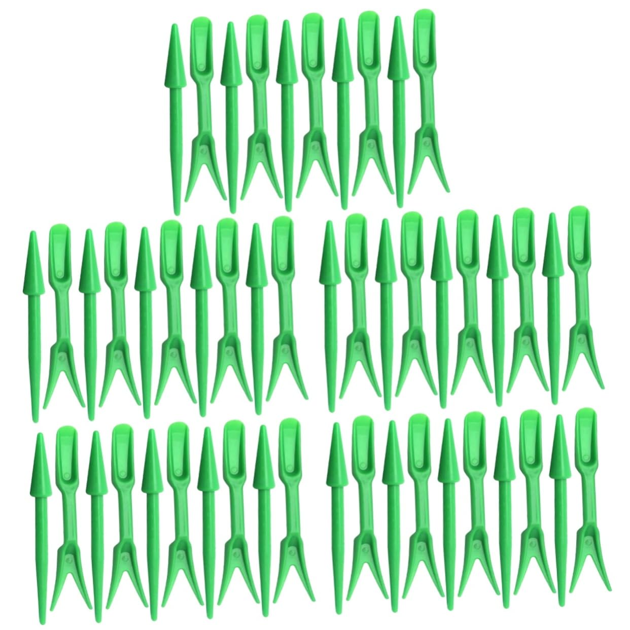 Toyvian 50 Juegos Kit de Herramientas de Jardinería de Herramientas de Trasplante Excavación y Deshierbe para Verduras y Suculentas para Cuidado de Plantas Macetas y