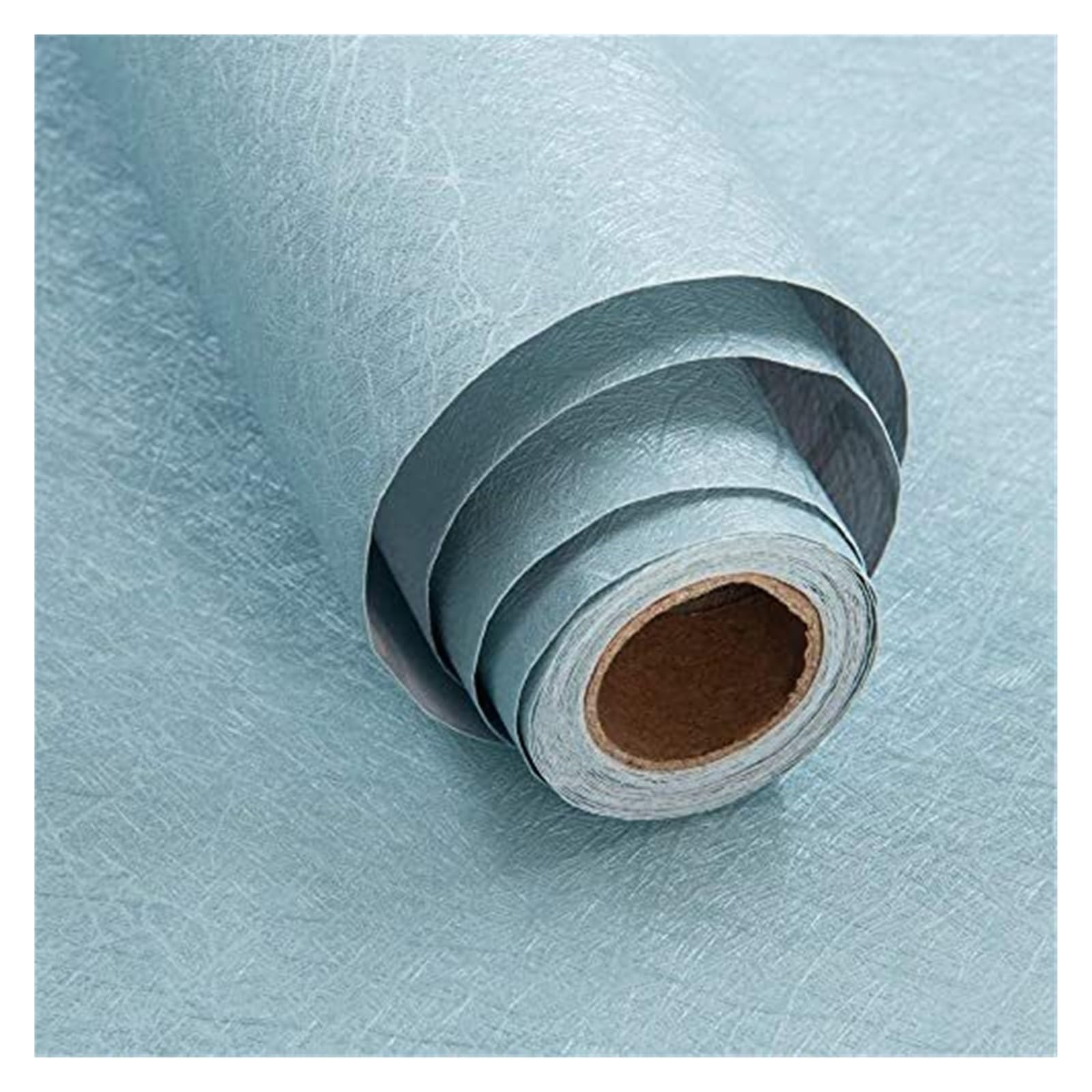 Papier Relief Amovible Vinyle Bleu pour Décoration Intérieure