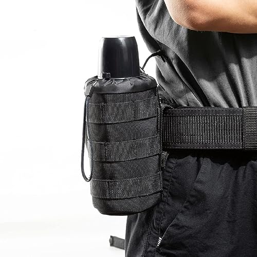 Miniatura 7 de MOLLE Soporte para botella para cinturón de servicio Mochila táctica para botella de agua MK 9 OC Portador de spray de pimienta Bolsa de nailon para