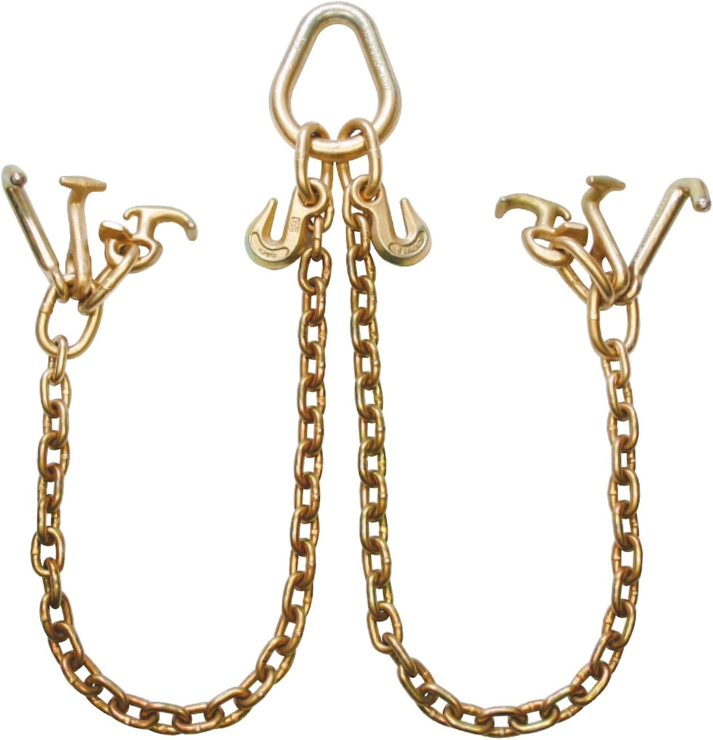 VULCAN Towing Chain Bridle - Universal RTJ Clusters - Grade 70 Standard Length - 48 Inch - 4,700 Pound Safe Working Load