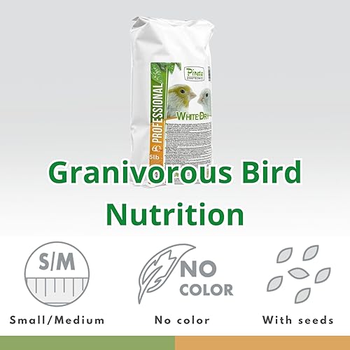 Miniatura 5 de PINETA - Alimento seco blanco para pájaros de 5 libras, alimento para pinzones, mezcla rica en nutrientes para pinzones y pájaros pequeños, apoya la