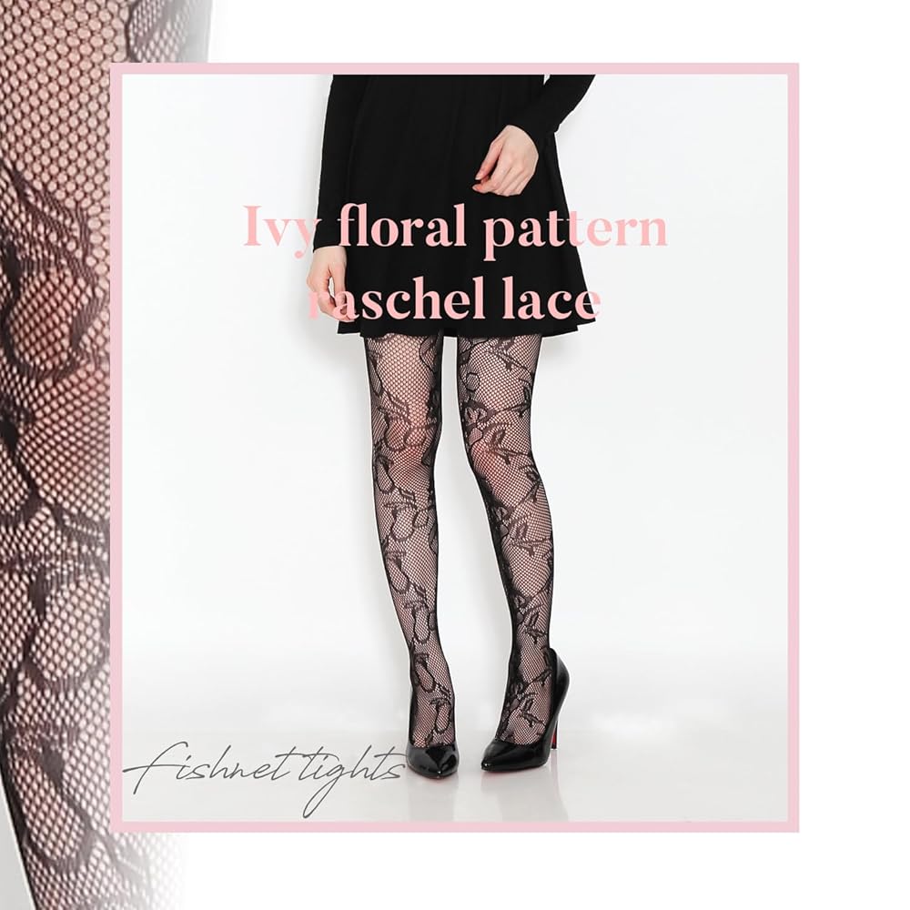 ✩⃛ೄ♡新品未使用☆GUCCI☆GG総柄タイツ L Amazon | [フォラーレ] 艶めく蔦花柄 網タイツ フィッシュネット