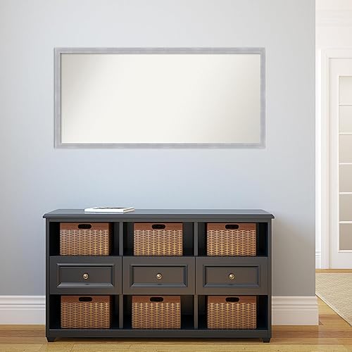 Miniatura 5 de Amanti Art Espejo personalizado, espejo estrecho de baño de níquel cepillado, espejo de pared o espejo de tocador de baño sobre el fregadero (23 x