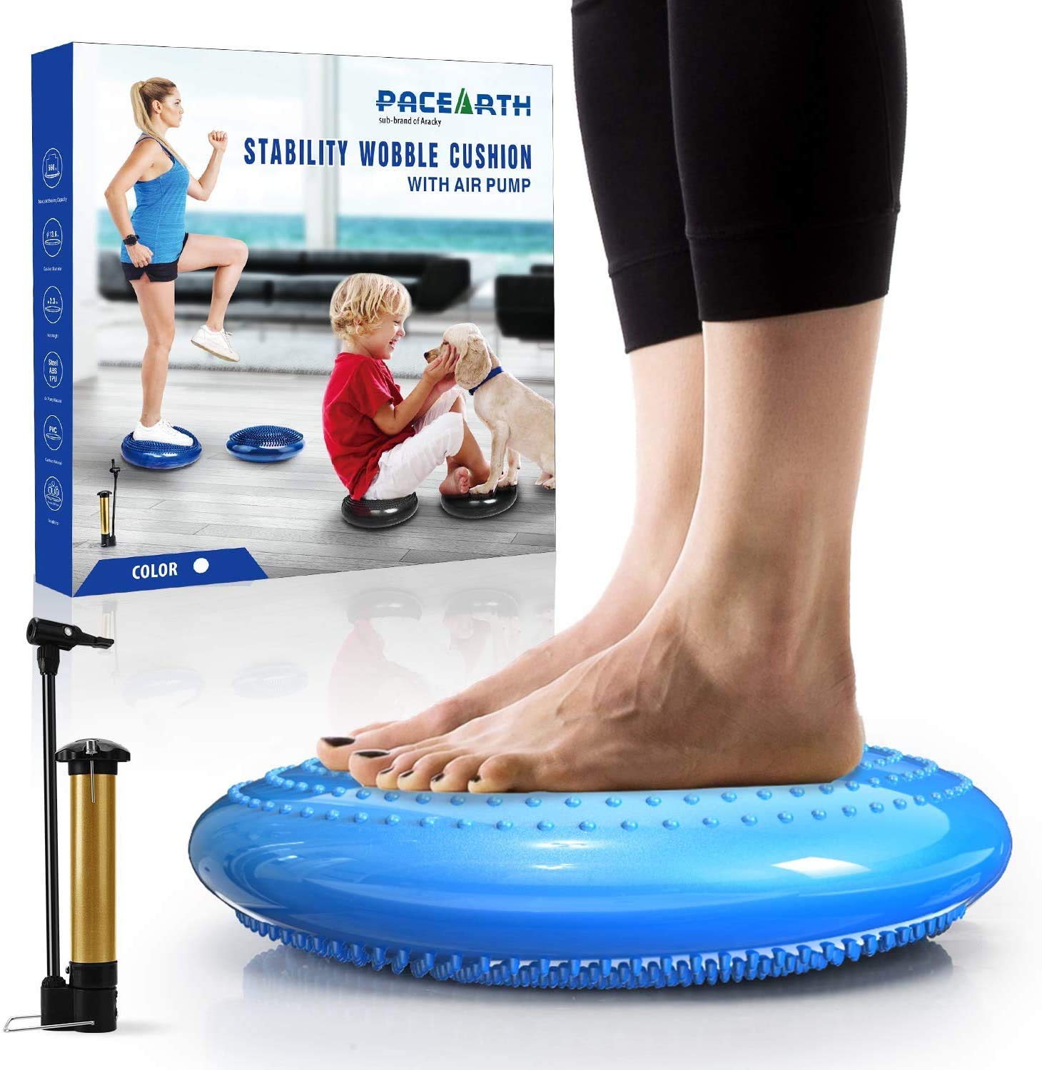 Buy PACEARTH Inflated Stability Wobble Cushion for Home Office Desk