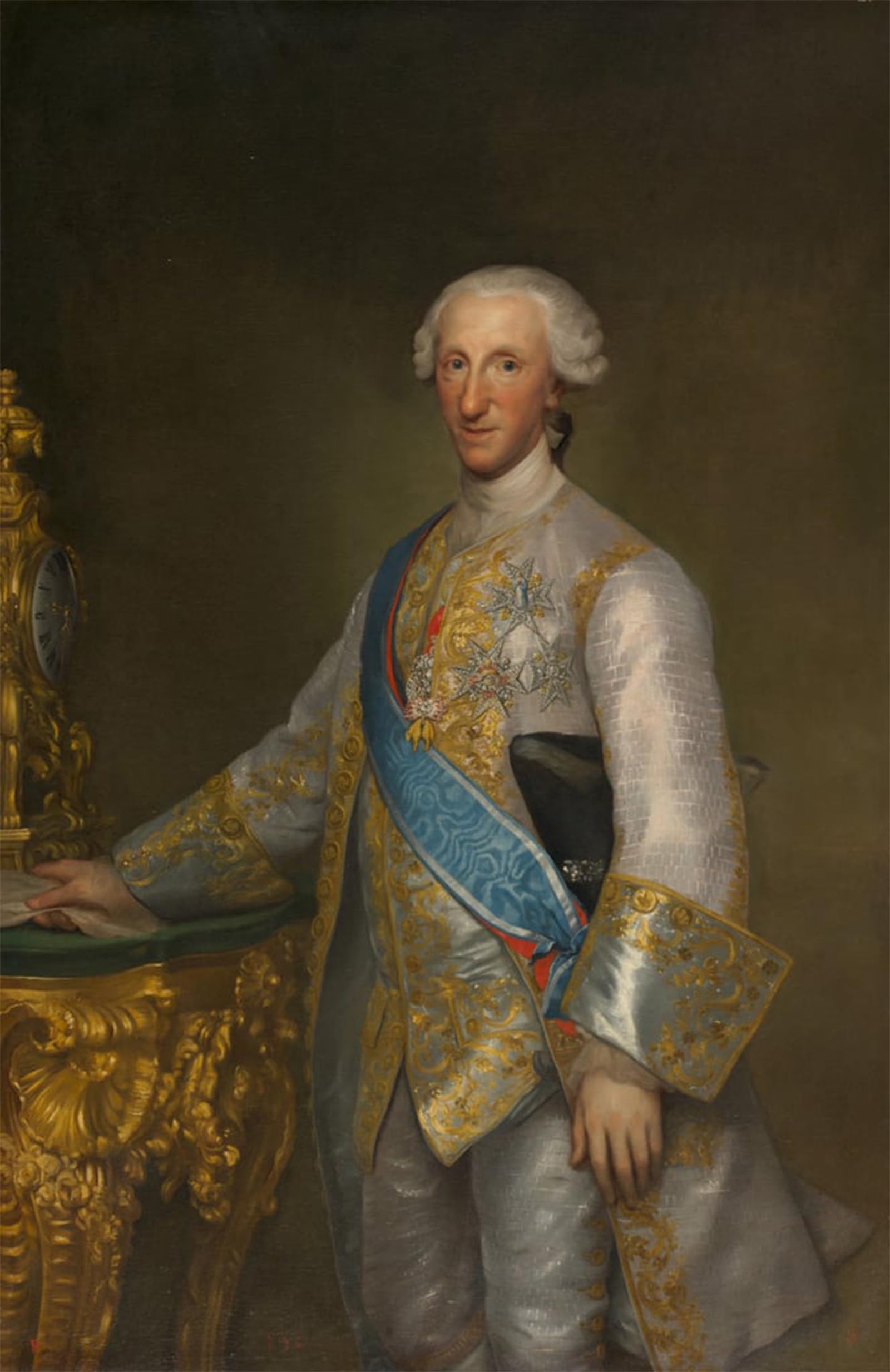 POSTERIIk Vintage Art Print Images Pictures Print Portrait of Infante Don Luis of Bourbon by Anton Raphael Mengs Modern Colour Posters for Office Home Decor 60x90cm