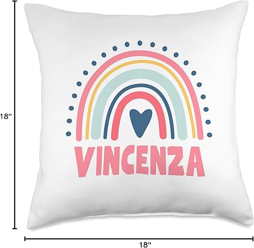 Miniatura 4 de Idea Regalo Personalizzata con Nome Gifts Idea Vincenza Name Custom Woman Myth Legend - Almohada para fiesta de cumpleaños, 18 x 18 pulgadas,