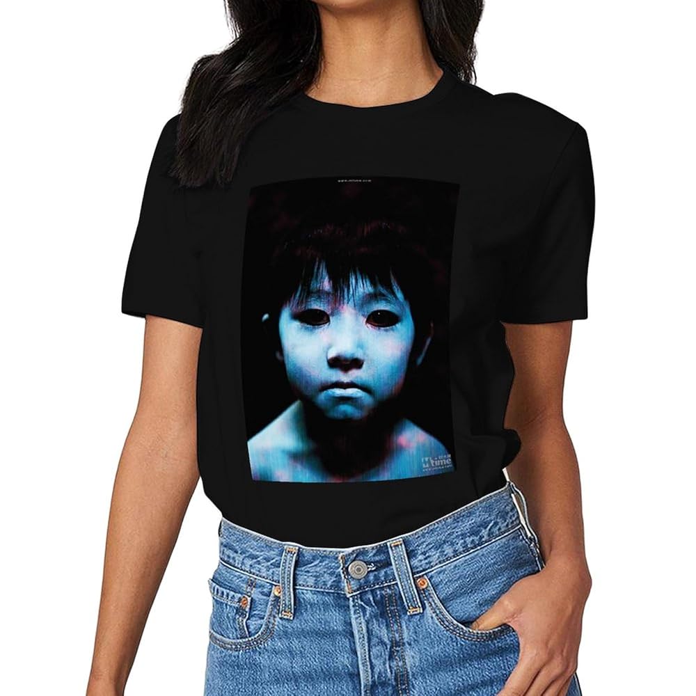 恐怖‼︎血染め（っぽい）Tシャツ ホラー映画キャラ大集合プリントTシャツ 10L相当 ホラー映画キャラクターTシャツ オーバーサイズ 男女