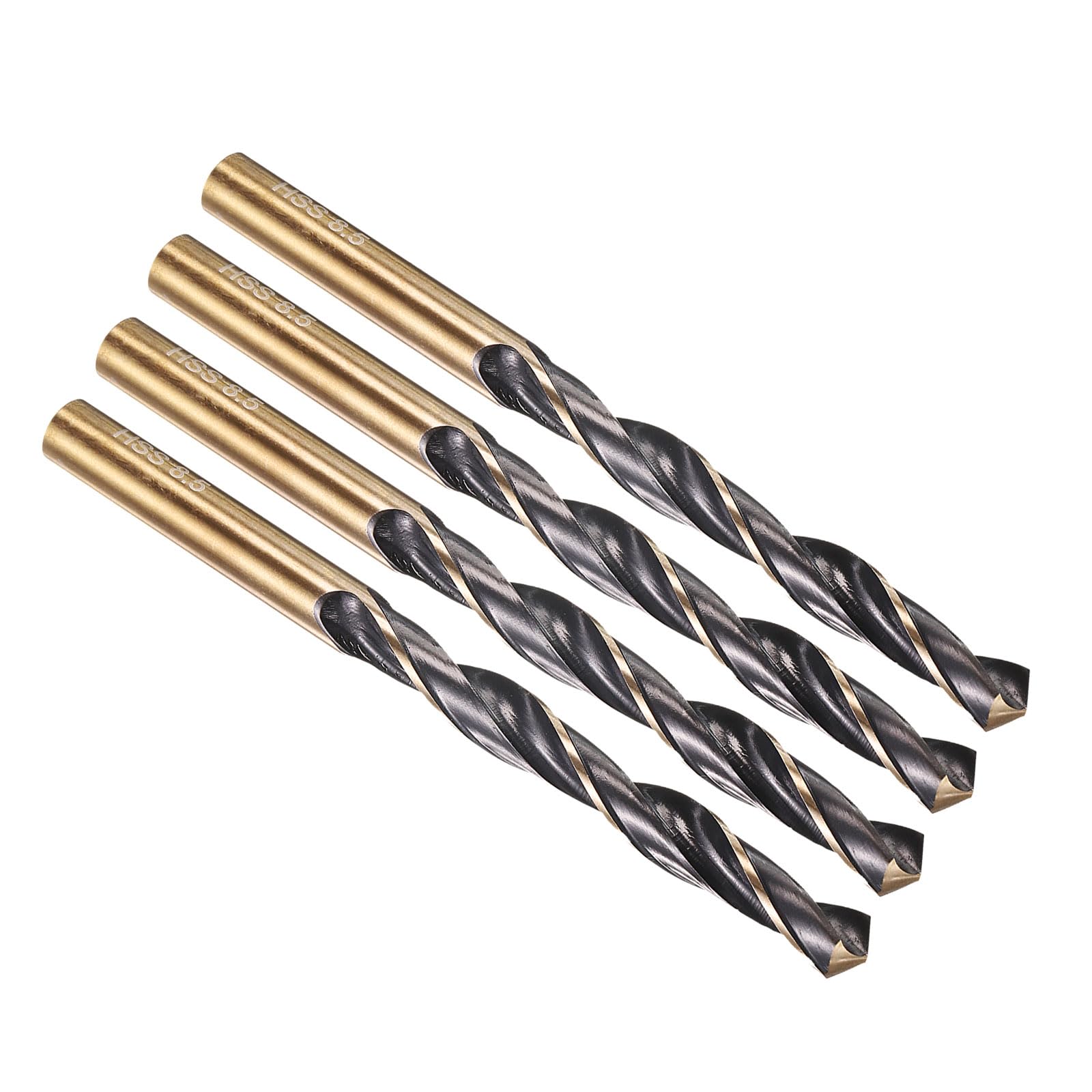 PATIKIL 8.5mm Drill Bit M2 High-Speed Steel 135°4 Pack — image 1
