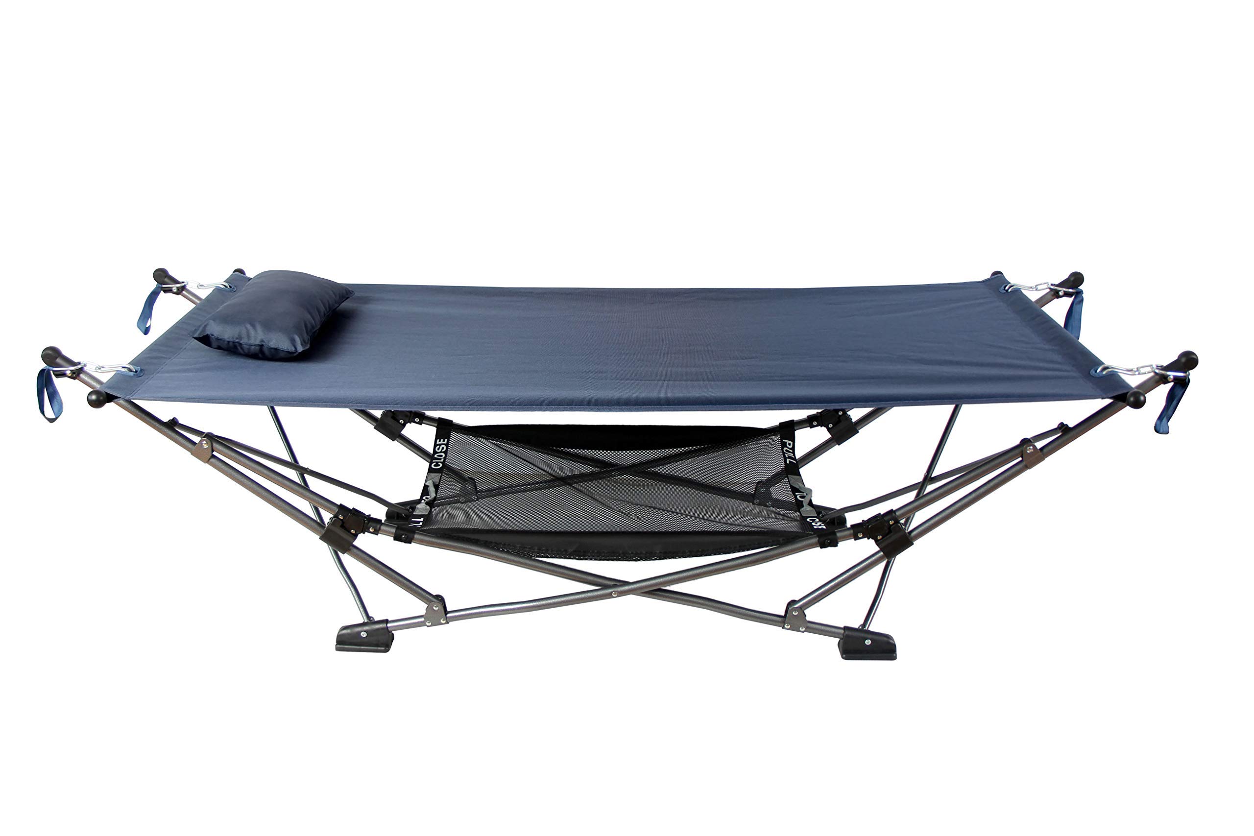 Mac Sports H807S-102 Collapsible/Foldable Folding Hammock, TrueBlue