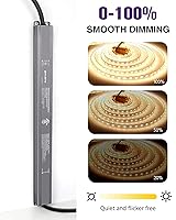 Vista 2 de HitLights 100W Dimmable LED Driver Transformer, Power Supply 100~277V AC to 24V DC, 4.1A, Compatible with Forward/Reverse Phase, TRIAC, MLV, ELV