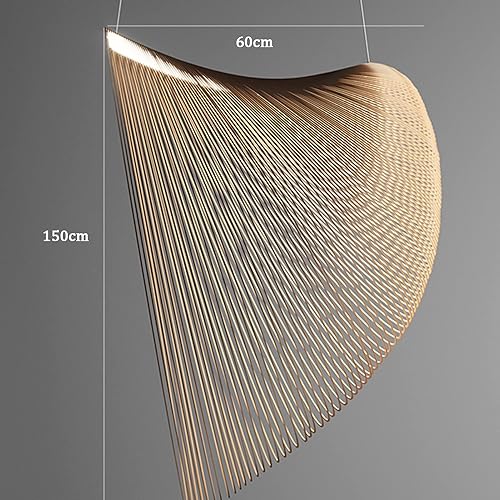 Miniatura 5 de Candelabro de interior lámpara de mesa de comedor japonesa candelabros de madera nórdica luz colgante de restaurante colgante de comedor de madera