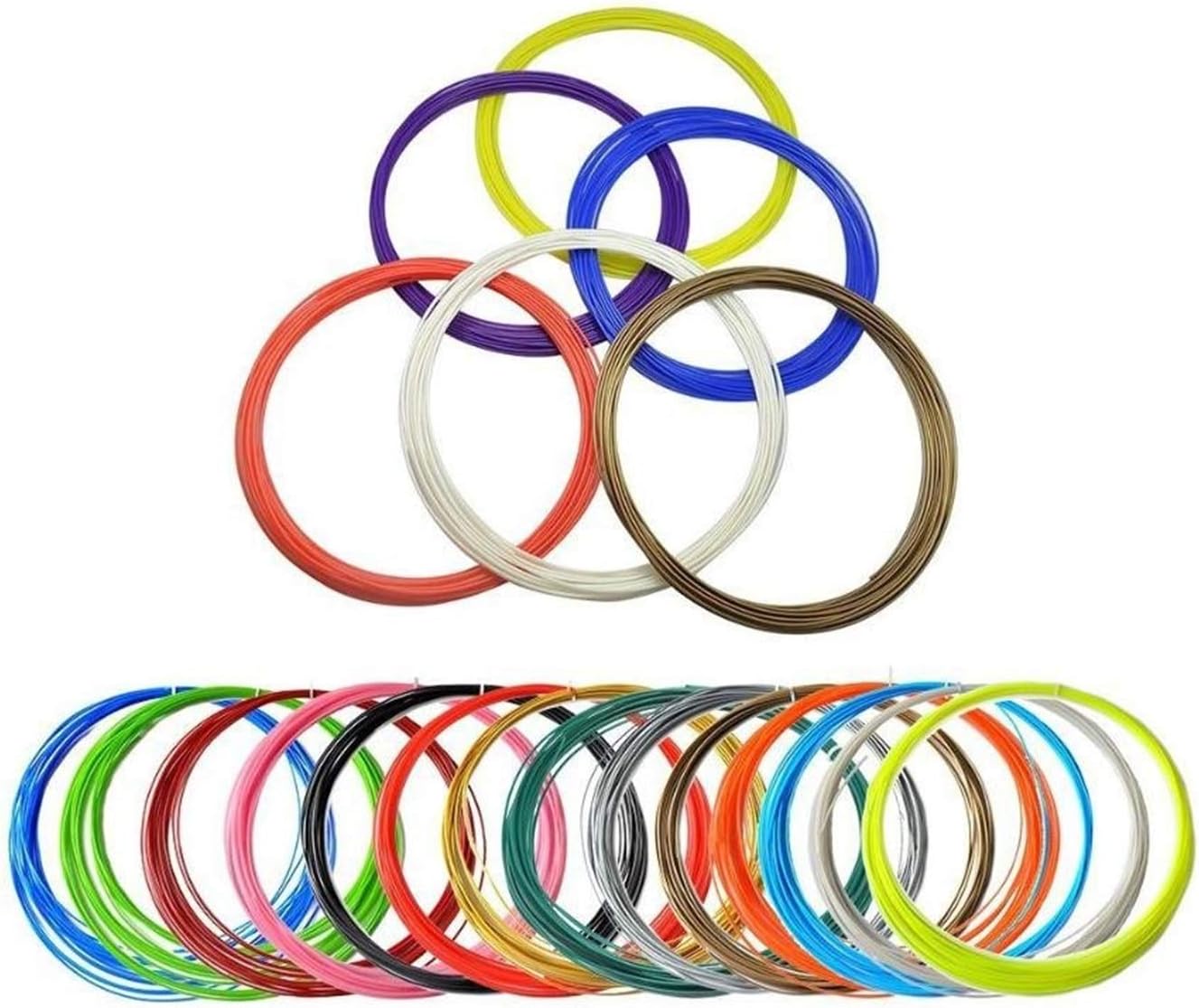 Push Plastic 1.75mm White PLA Filament 1kg (2.2 lbs) Spool