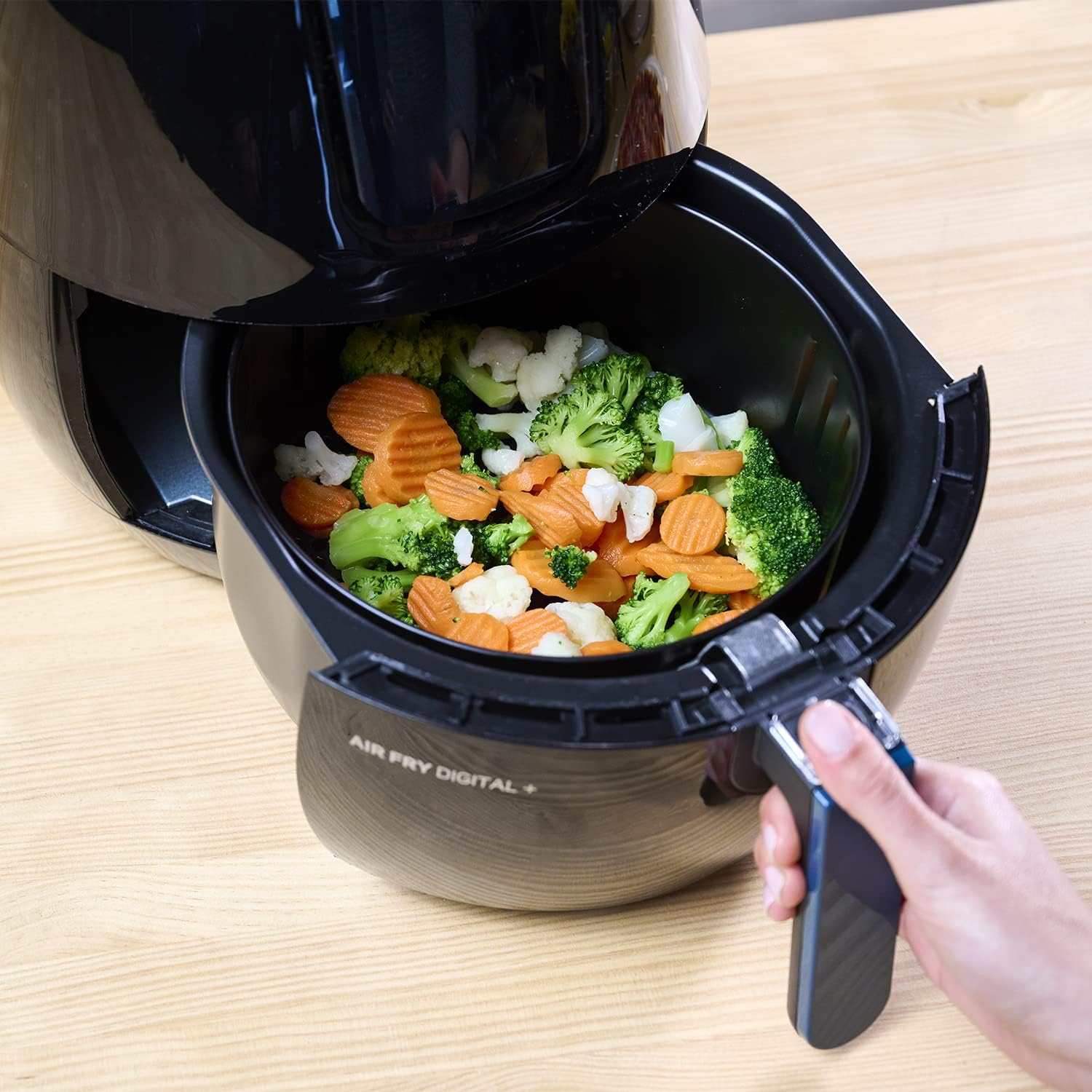 Taurus Air Fry Digitale + Friggitrice ad Aria, 1500 W, Plastica, Nero Taurus Air Fry Digitale + Friggitrice ad Aria, 1500 W, Plastica, Nero