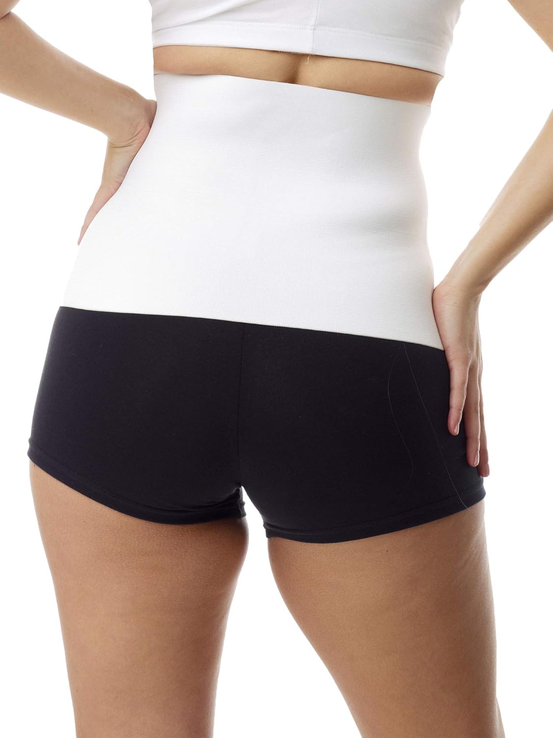 Underworks Post Delivery Belt - Maternity Belt - Belly Band - Post Delivery Reshaping - Medium 38-46 Waist White : Clothing, Shoes & Jewelry