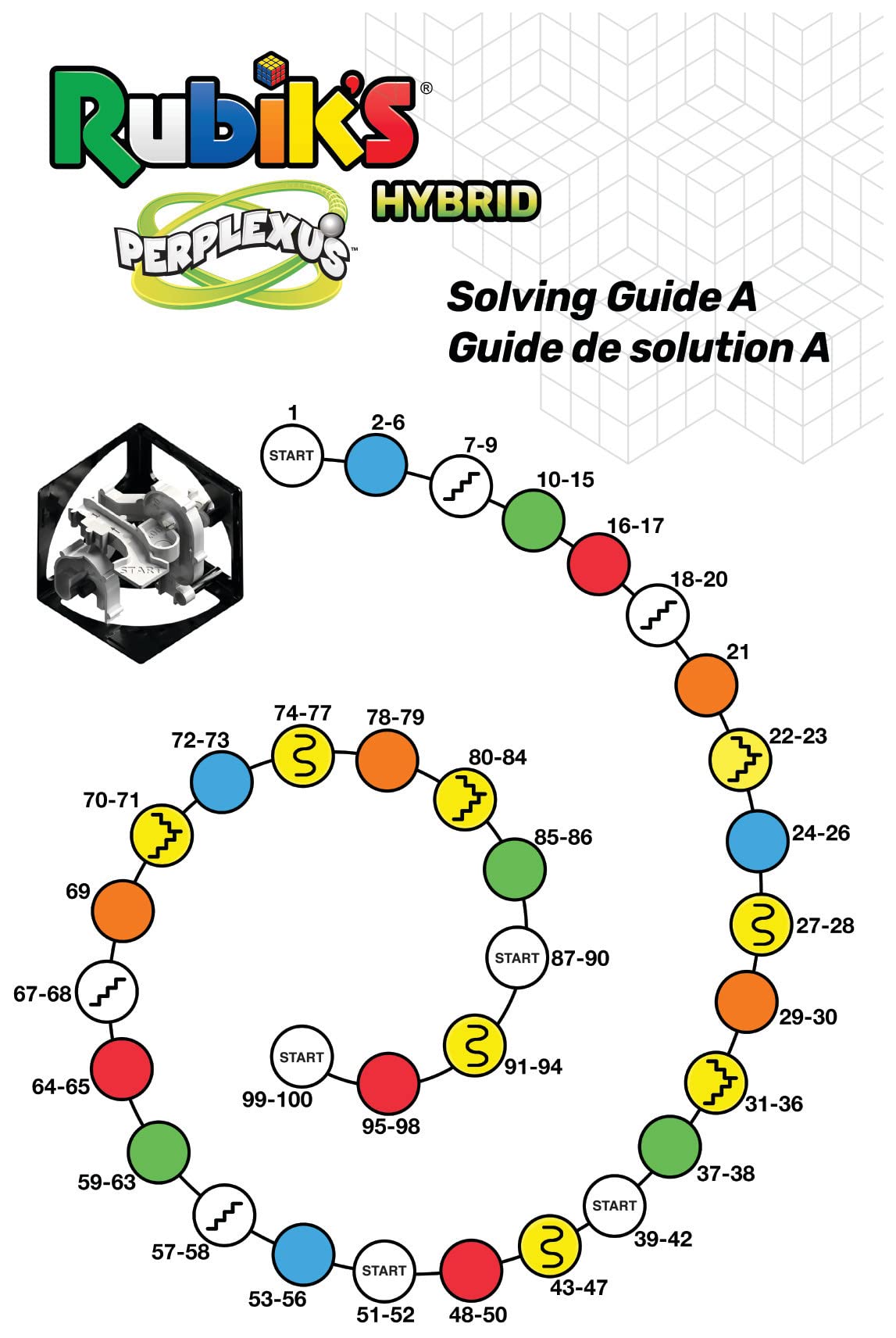 Spin Master Games - Rubik’s Perplexus Hybrid - Kugellabyrinth im 2x2 Zauberwürfel