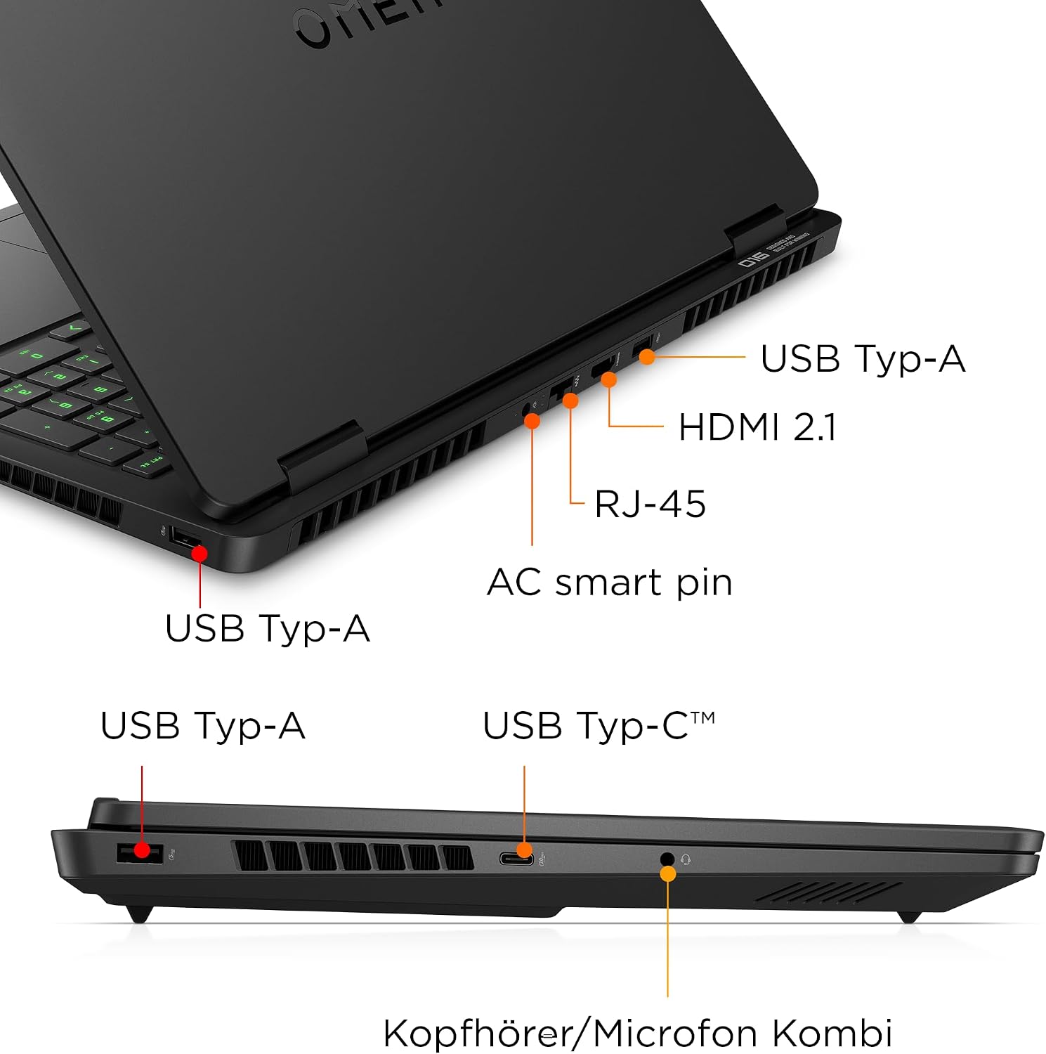 HP Omen Gaming Laptop, 16" – Produktbild