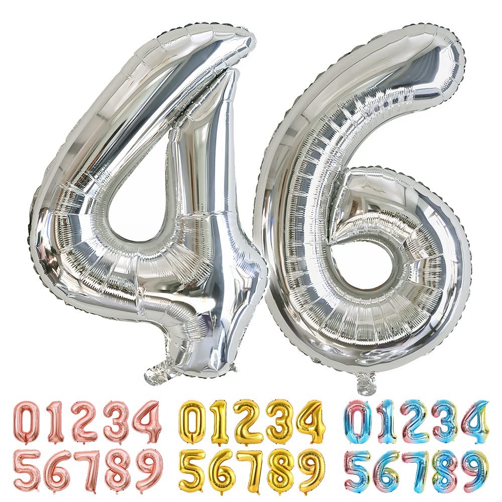 Foil Globo Número 5 Azul 40" (101cm), Inflable Helio o aire, Gigante Numeros 0-9, 10-19, 20-29, 30-100, Grande Globos Decoración para La Boda Aniversario y Cumpleaños Fiestas — view 470