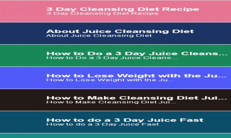 Juice Cleanse Diet Guide App On Amazon Appstore 