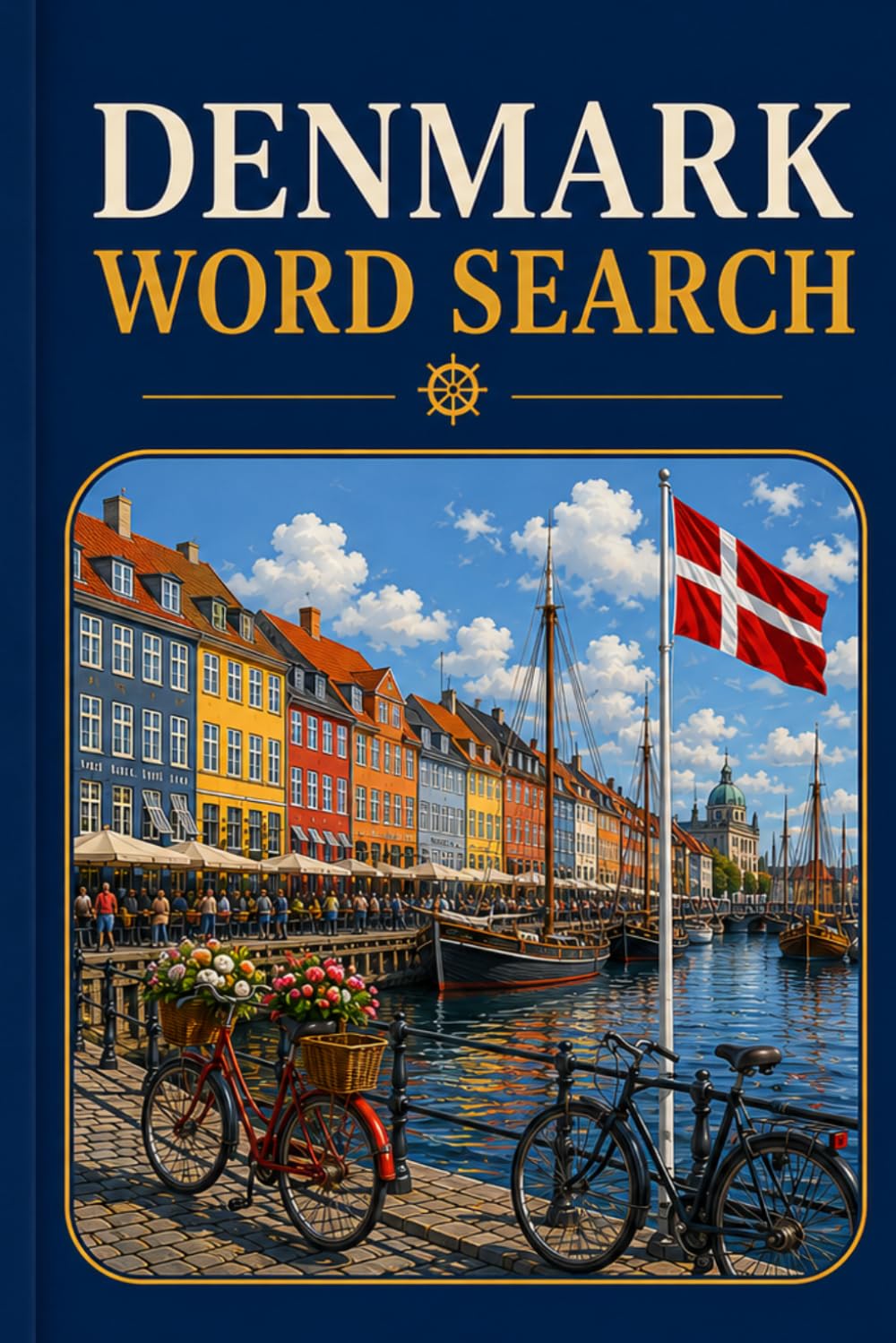 DENMARK WORD SEARCH: 6x9 Inches, 120 Pages | 60 word search Puzzles | Solutions Included|
