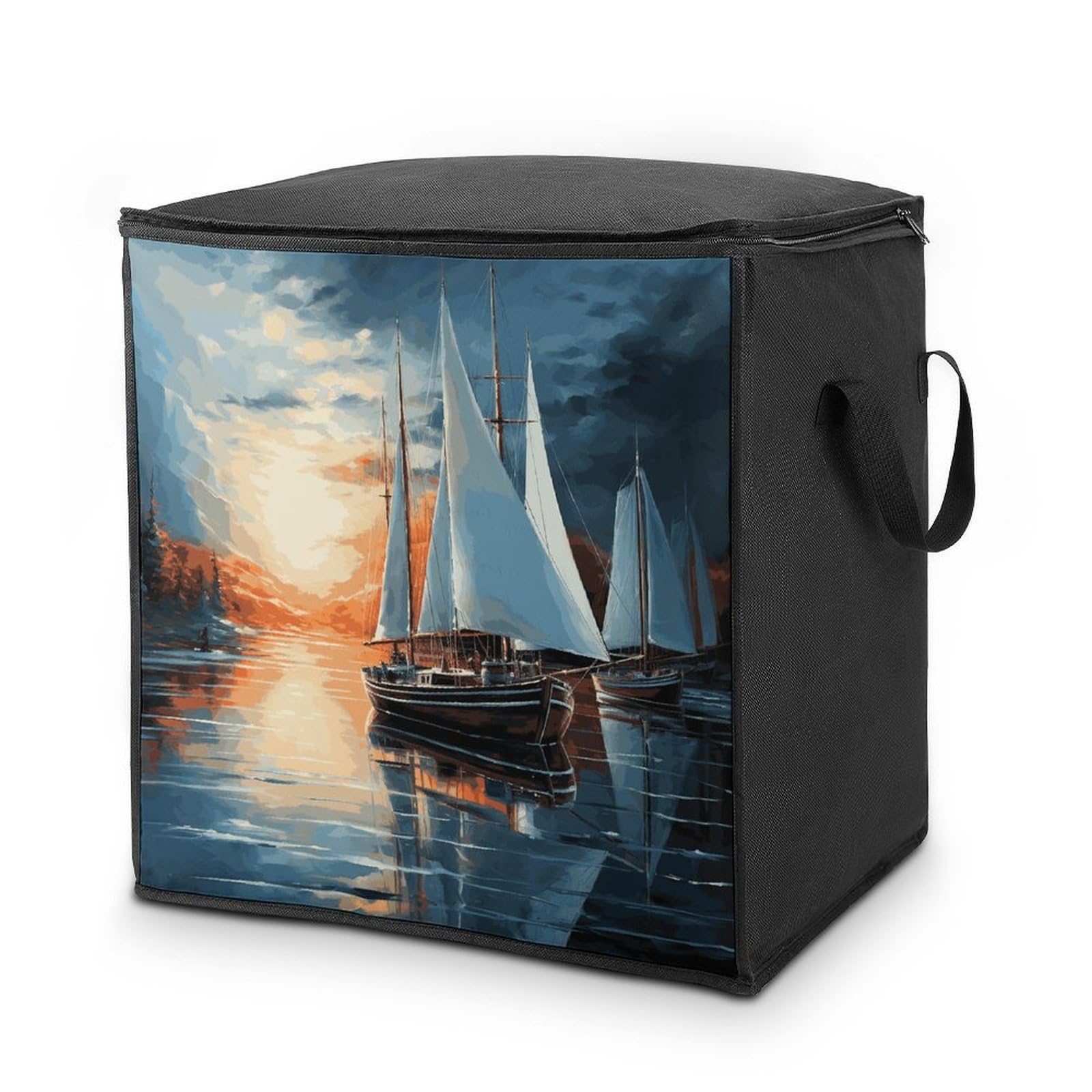Organiseurs de placard pour vêtements et couvertures motif mer pour cabine ou chambre