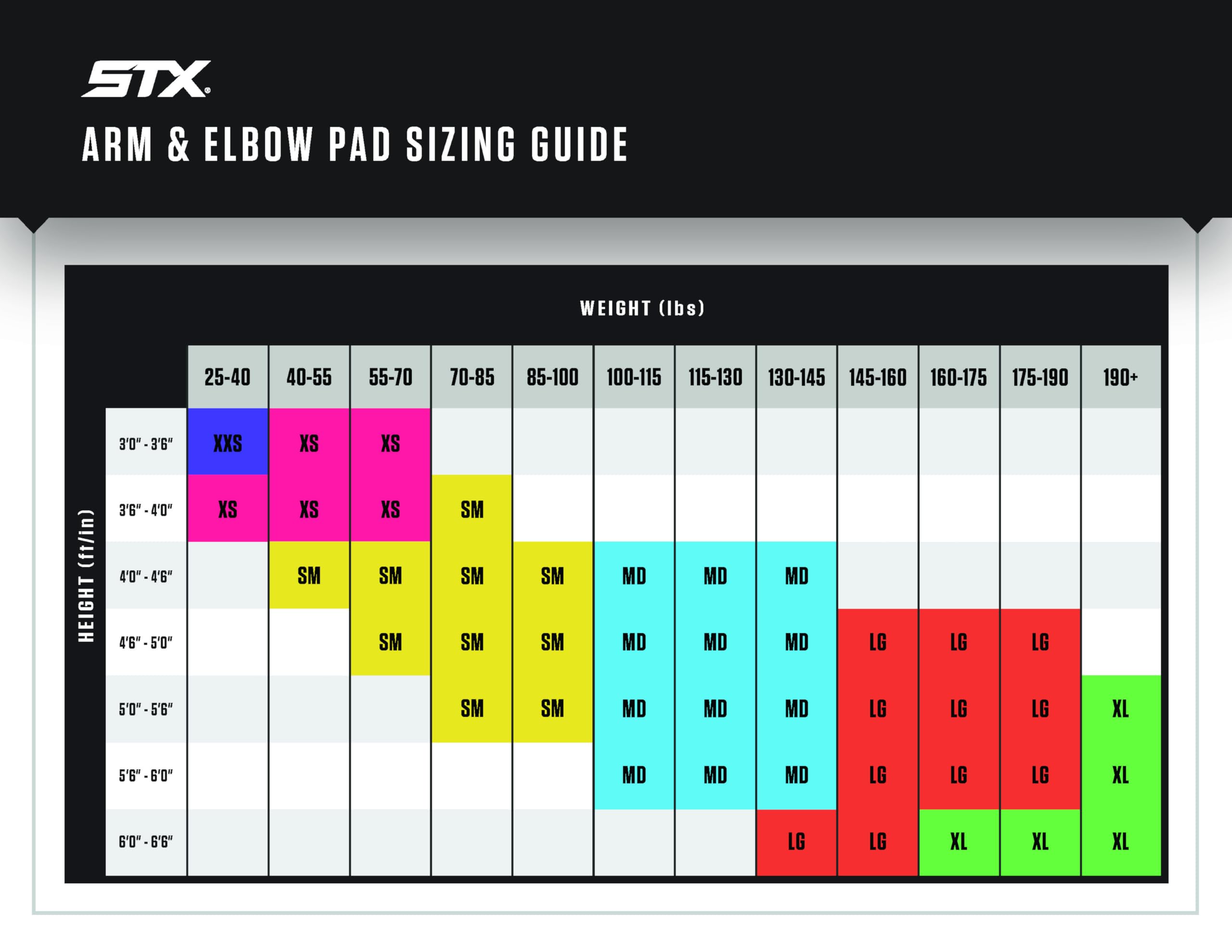 Amazon.co.jp: STX Cell VI™ ラクロスエルボーパッド、ミディアム 