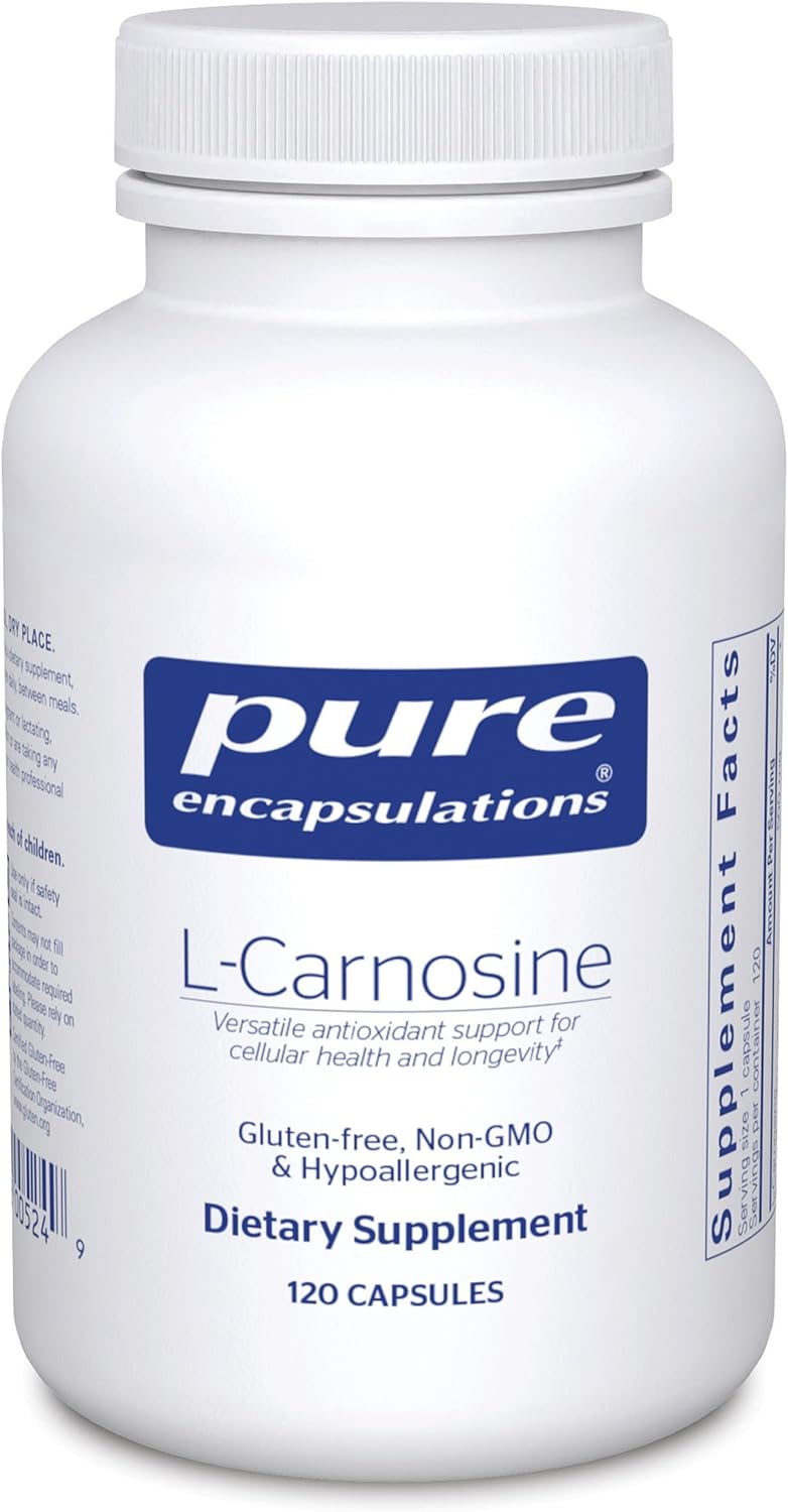 Pure Encapsulations L-Carnosine | Amino Acid Supplement for Joints, Brain, Antioxidants, Heart Health, and Exercise* | 120 Capsules