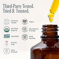 Vista 6 de Cliganic Aceite de jojoba orgánico de 16 onzas, 100% puro, a granel, natural prensado en frío sin hexano sin refinar para cabello y cara, aceite