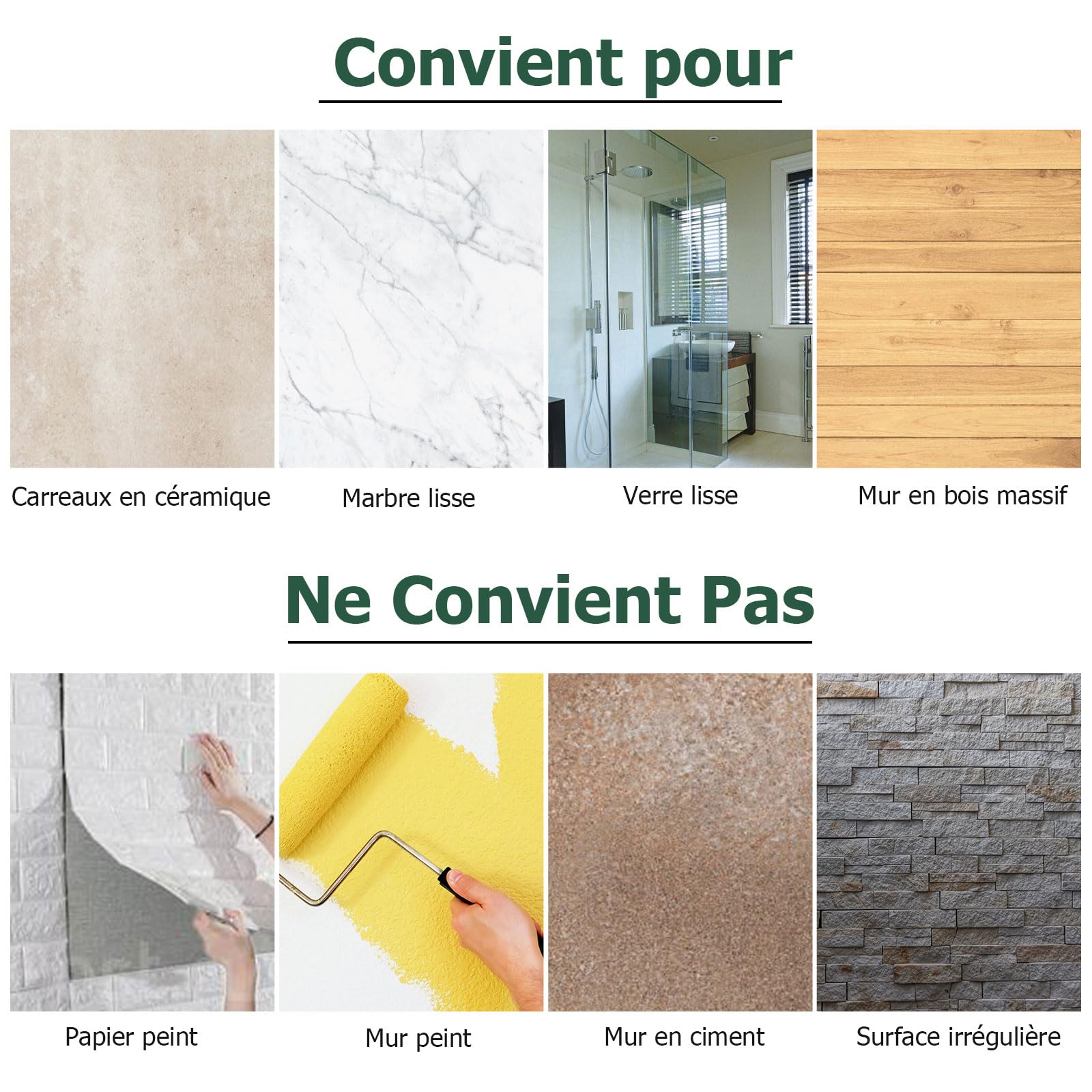 JiGiU Porte-Serviettes de Salle de Bain 6 pièces Barre Porte-Serviettes Murale en Acier Inoxydable Porte-Papier Anneau Porte-Serviettes pour Salle de Bain, Chambre, Cuisine - Noir