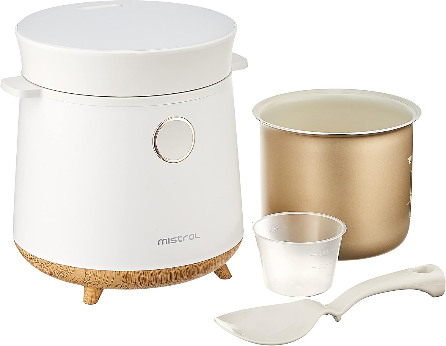 Mistral MRC16C Mimica Digital Rice Cooker with accessories