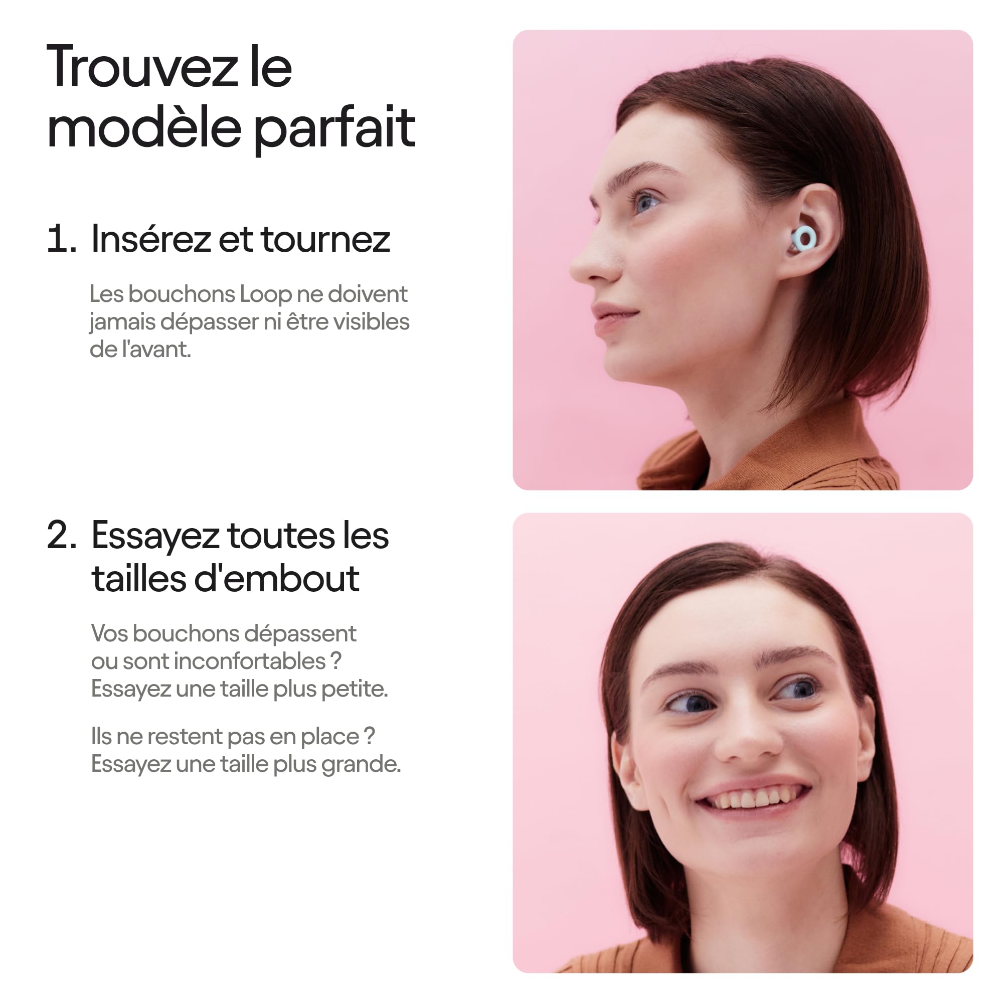 Loop Quiet 2 Bouchons d’oreille – Réutilisables et ultra confortables pour le sommeil, la concentration, les voyages et la sensibilité au bruit | Protection auditive | Réduction du bruit de 24 dB SNR