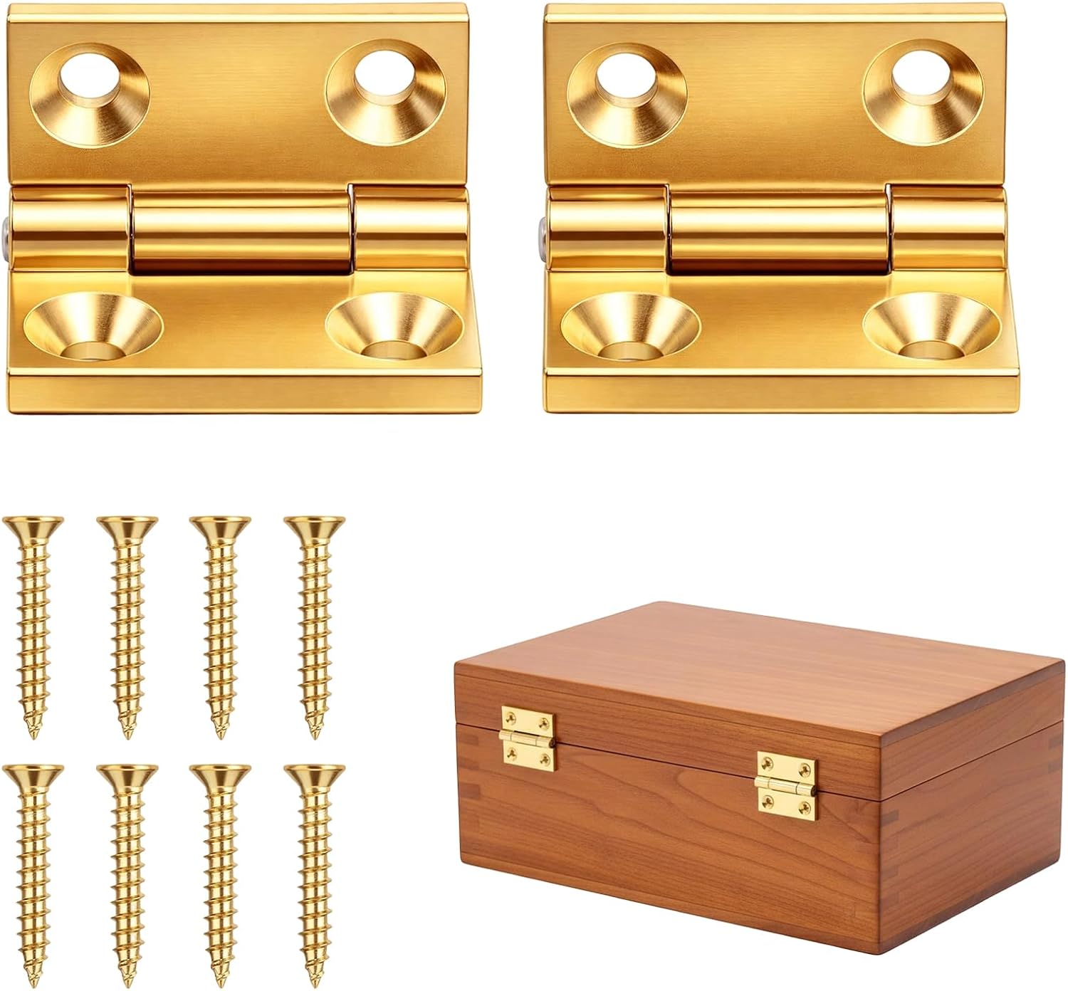 Brass Miniature Butt Hinges Antique Styles Compact Hinges Ideal for Model Making & Tiny Woodworking Applications Bronze