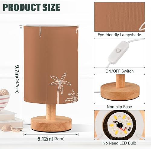 Miniatura 3 de FRODOTGV Simple Pattern Modern Stylish Night Light Decorative Night Light with USB Charging Port Night Lights for Boys Bathroom Led Light Lamp