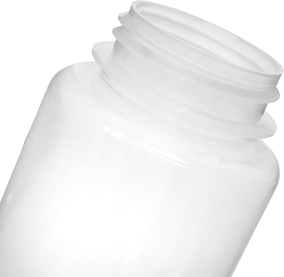 EISCO 試薬ボトル 6個パック 500ml 広口 スクリューキャップ付き ポリプロピレン 半透明ラボ